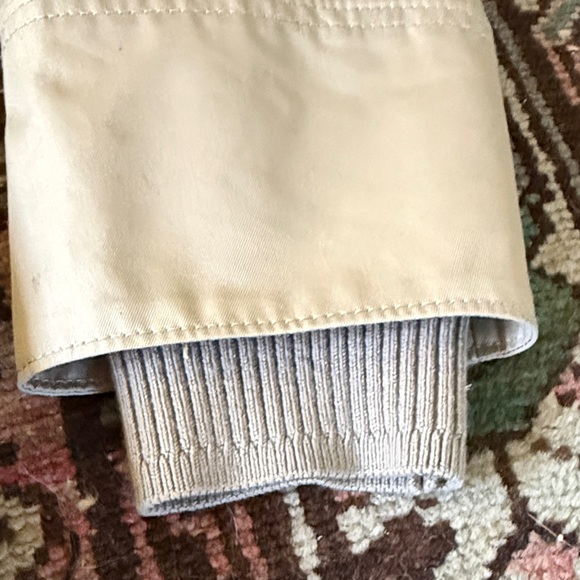 Coach Tan and Black Cotton Leather Wool Trench Coat - Picture 4 of 15